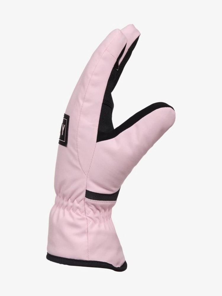 Roxy Pink Freshfield Technical Snow Gloves - Image 2 of 4 Roxy Pink Freshfield Technical Snow Gloves - Image 2 of 4