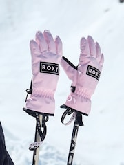 Roxy Pink Freshfield Technical Snow Gloves - Image 4 of 4