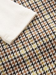 Neutral Check Jacquard Pinafore Dress And Top Set (3-16yrs) - Image 7 of 9