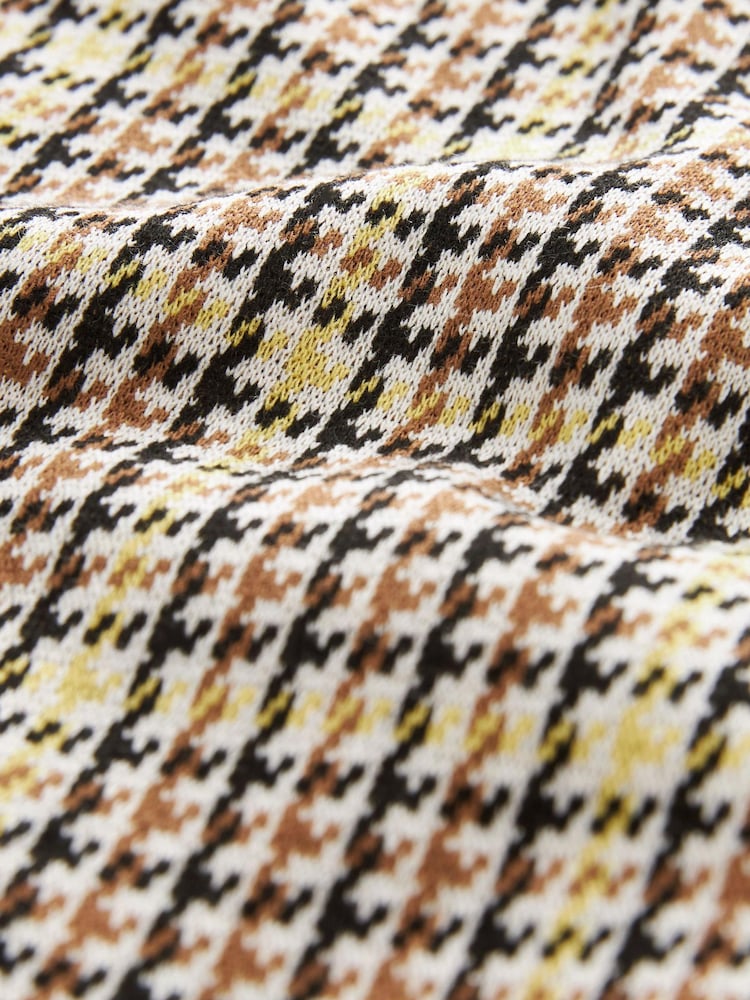 Neutral Check Jacquard Pinafore Dress And Top Set (3-16yrs) - Image 9 of 9