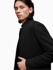 AllSaints Black Manor Coat - Image 3 of 5