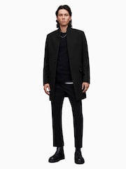AllSaints Black Manor Coat - Image 4 of 5