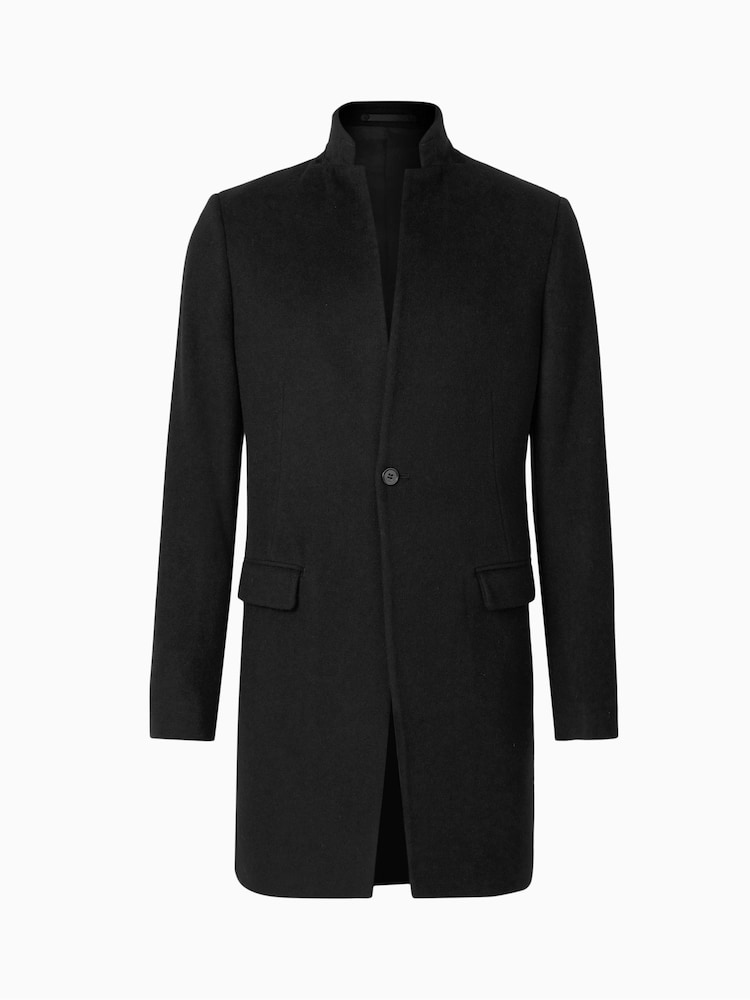 AllSaints Black Manor Coat - Image 5 of 5 AllSaints Black Manor Coat - Image 5 of 5