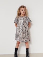 Animal Print Sequin Dress (3-16yrs) - Image 1 of 5