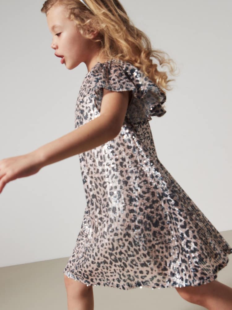 Animal Print Sequin Dress (3-16yrs) - Image 2 of 5
