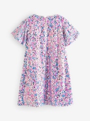 Pink/Blue/Silver Sequin Dress (3-16yrs) - Image 7 of 7