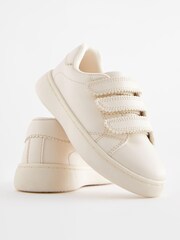 Netural White Trainers - Image 3 of 5