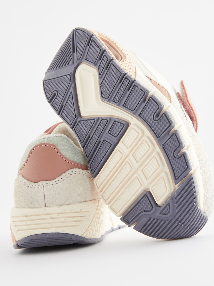 White Colourblock Elastic Lace Chunky Trainers - Image 5 of 6