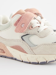 White Colourblock Elastic Lace Chunky Trainers - Image 6 of 6