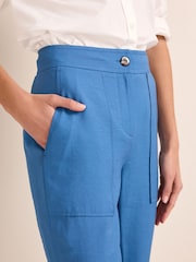 Blau - Utility-Hose in Tailored-Fit mit schmal zulaufendem Bein - Bild 4 von 5