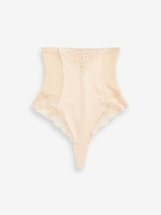 Pastel Rose Nude Super High Waist Thong Firm Tummy Control Shaping Briefs - Image 1 of 1