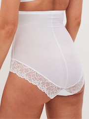 White Super High Waist Briefs Firm Tummy Control Shaping Briefs - Image 2 of 4