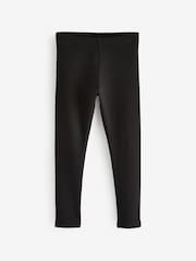 Black Long Length Cosy Fleece Lined Leggings (3-16yrs) - Image 5 of 7