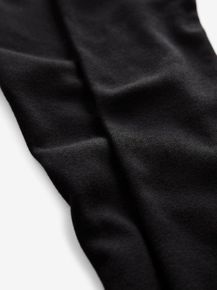 Black Long Length Cosy Fleece Lined Leggings (3-16yrs) - Image 7 of 7
