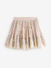 Pink/ Gold Foil Sparkle Skirt (3-16yrs) - Image 4 of 5
