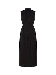 Calvin Klein Tencel Sleeveless Black Shirt Dress - Image 4 of 4
