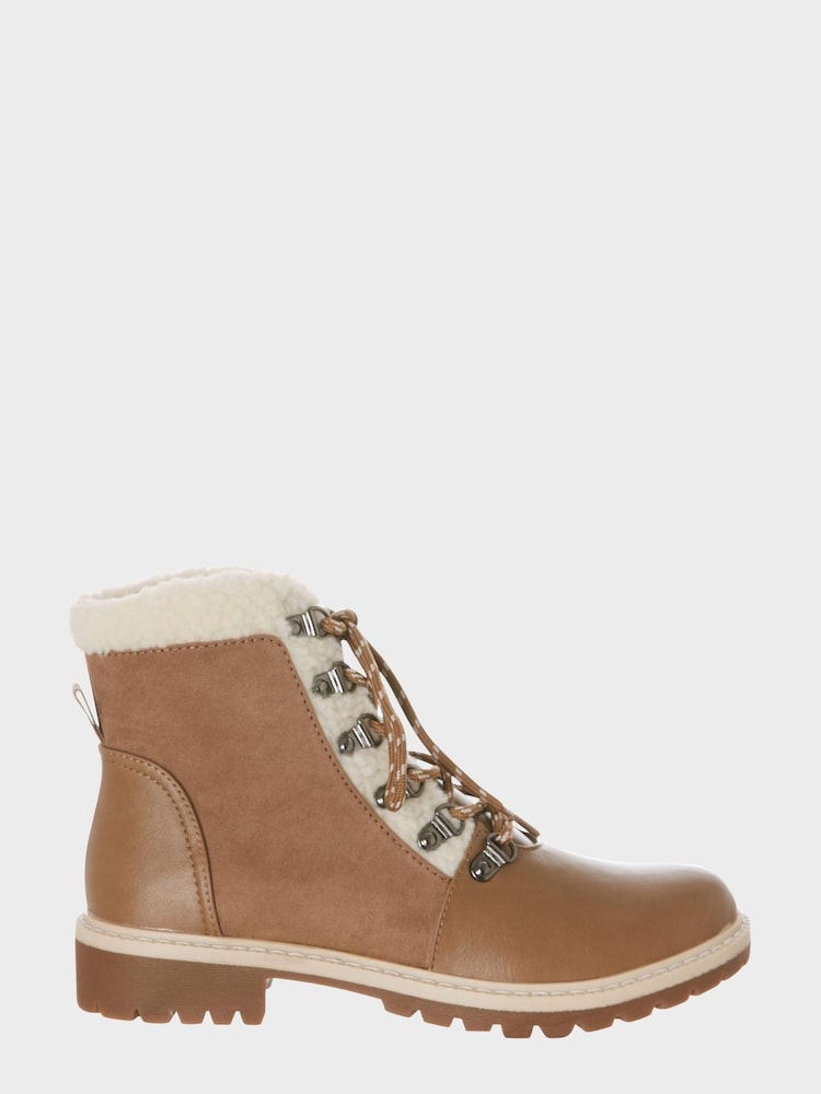 M&Co Natural Hiker Boots - Image 1 of 4 M&Co Natural Hiker Boots - Image 1 of 4