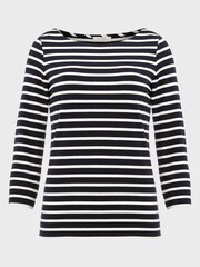 Hobbs Blue Sonya Striped Top - Image 4 of 4