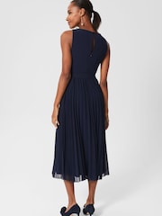 Hobbs Blue Blythe Midi Dress - Image 2 of 4