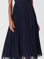 Hobbs Blue Blythe Midi Dress - Image 3 of 4