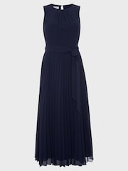 Hobbs Blue Blythe Midi Dress - Image 4 of 4