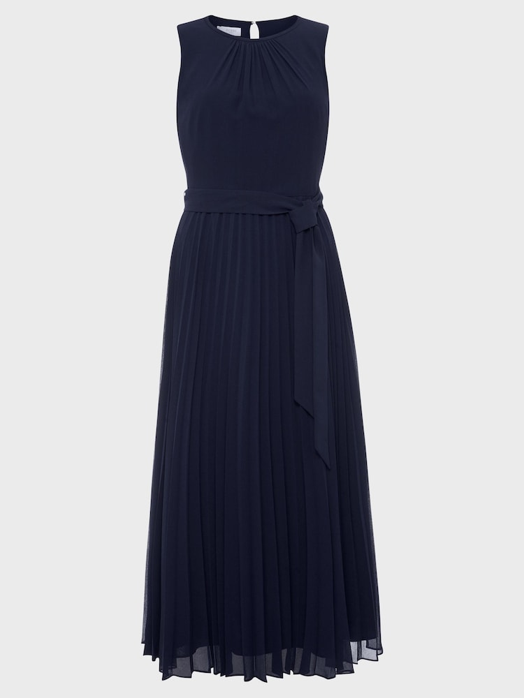 Hobbs Blue Blythe Midi Dress - Image 4 of 4