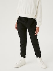 Black Fleece Lined Joggers (3-16yrs) - Image 1 of 6