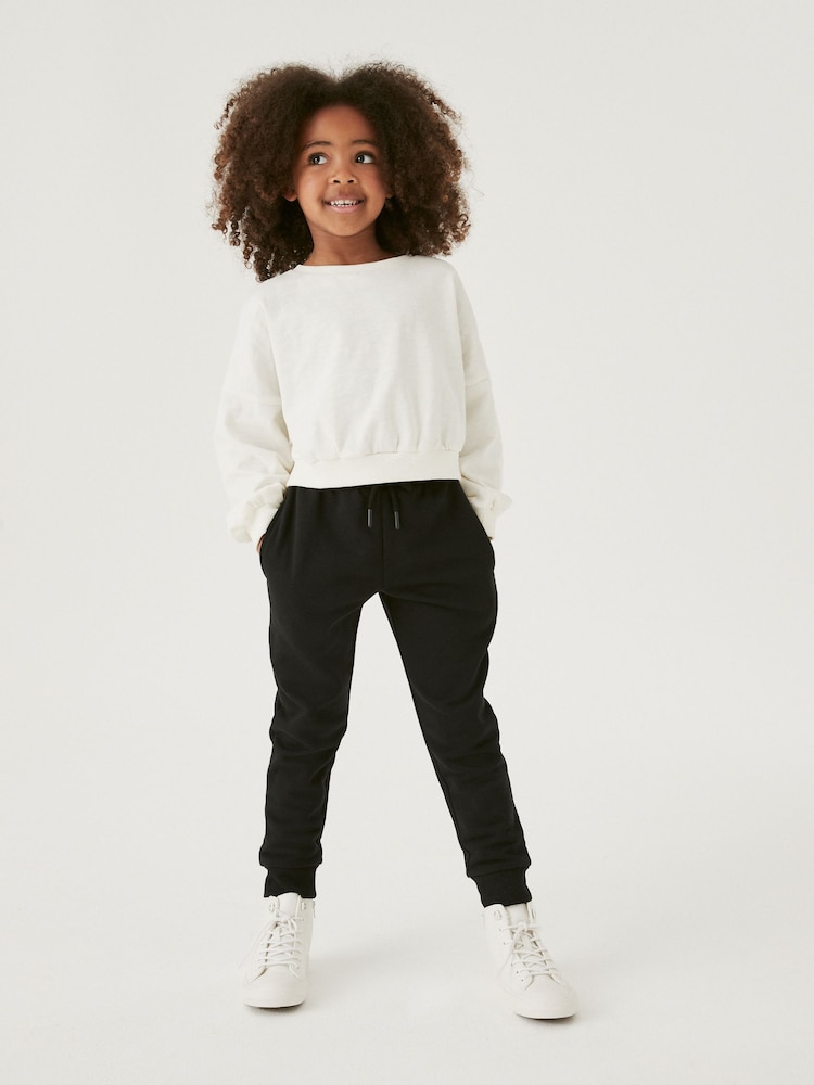 Black Fleece Lined Joggers (3-16yrs) - Image 2 of 6