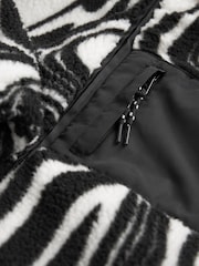 Mono Swirl Teddy Borg Fleece Jacket Zip Hoodie (3-16yrs) - Image 7 of 7