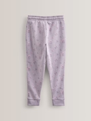 Roza/bež kremna/cvetlična - 3 komplet Soft Jersey v standardnem kroju Joggers (3-16yrs) - Slika 3 iz 3
