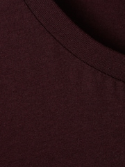 Bordeaux - T-shirt à col ras du cou en coton Reiss Bless - Image 7 de 8