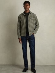 Зеленый из Зеленый - Reiss хлопковая футболка с круглым вырезом - Image 3 of 7