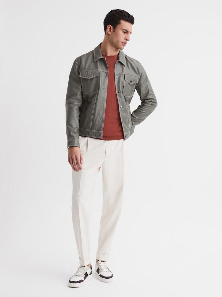 Reiss Sienna Bless Cotton Crew Neck T-Shirt - Image 6 of 6 Reiss Sienna Bless Cotton Crew Neck T-Shirt - Image 6 of 6