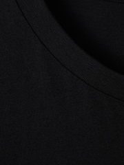 Negro - Camiseta de cuello redondo de algodón Bless de Reiss - Imagen 7 de 7