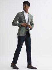 Reiss White Austin Short Sleeve Polo T-Shirt - Image 6 of 6
