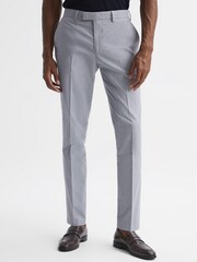 Reiss Soft Blue Pause Slim Fit Puppytooth Chinos - Image 1 of 6