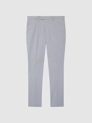 Reiss Soft Blue Pause Slim Fit Puppytooth Chinos - Image 2 of 6