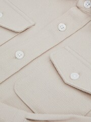 Reiss Stone Carlo Junior Long Sleeve Textured Overshirt - Image 6 of 6