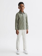 Reiss Sage Hendon 9-13 yrs Cotton Button Through Shirt - Image 3 of 7