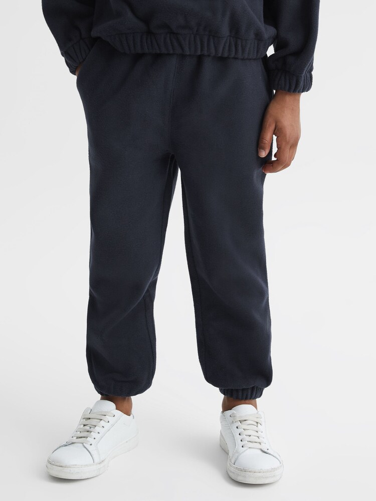 Reiss Navy Bear Junior Micro Fleece Joggers - Image 1 of 6