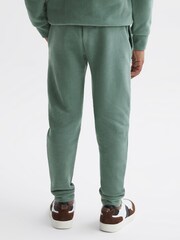 Reiss Fern Green Ali Garment Dye Jersey Joggers - Image 5 of 6