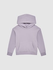 Flieder - Reiss Alexander Oversize-Kapuzensweatshirt aus Baumwolljersey - Bild 2 von 6