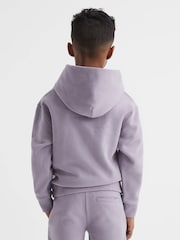 Flieder - Reiss Alexander Oversize-Kapuzensweatshirt aus Baumwolljersey - Bild 5 von 6