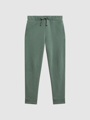Reiss Fern Green Ali Garment Dye Jersey Joggers - Image 2 of 6