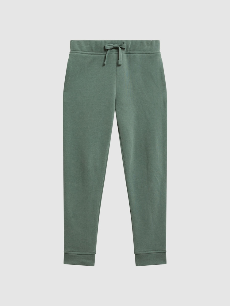 Reiss Fern Green Ali Garment Dye Jersey Joggers - Image 2 of 6