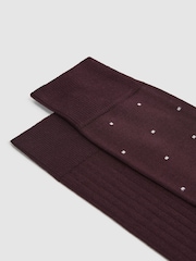 Reiss Bordeaux Graham 2 Pack Socks - Image 2 of 3