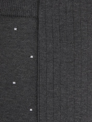 Reiss Charcoal Graham 2 Pack Socks - Image 3 of 3