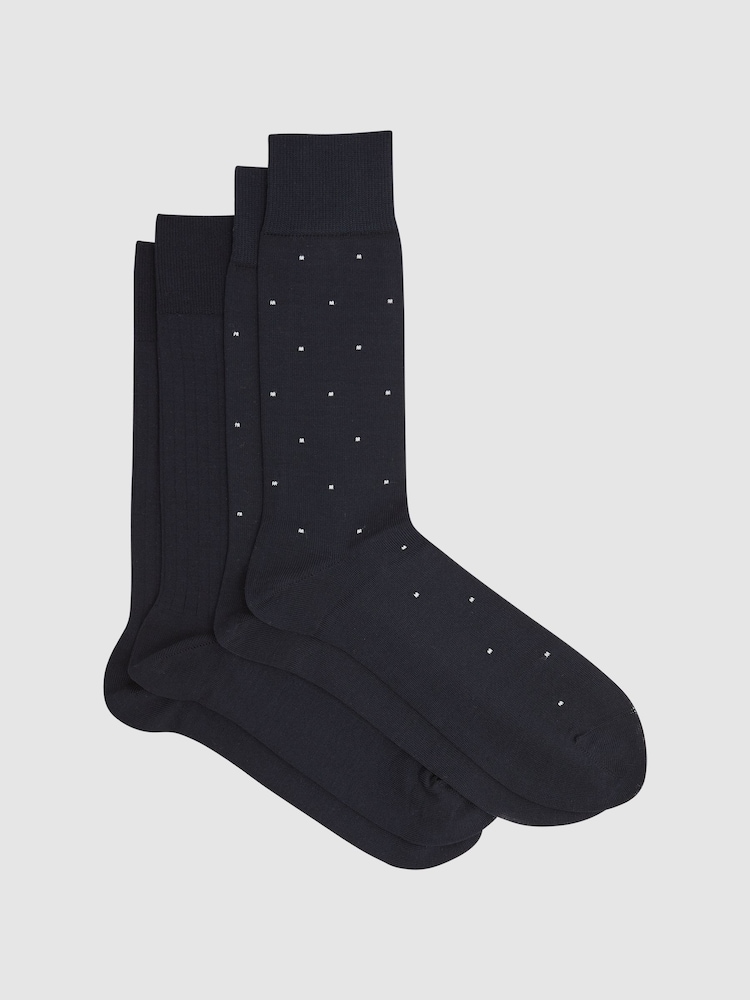 Marineblau - Reiss Graham Socken, 2er-Pack - Bild 1 von 3 Marineblau - Reiss Graham Socken, 2er-Pack - Bild 1 von 3