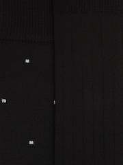 Reiss Black Graham 2 Pack Socks - Image 3 of 3