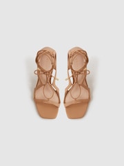 Galleta - Sandalias de tacón alto con tiras de cuero Kate de Reiss - Imagen 3 de 5